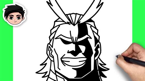 How To Draw All Might My Hero Academia Easy Step By Step