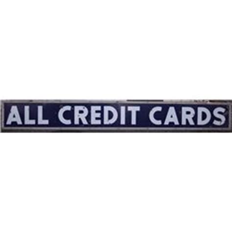 In addition to the ongoing fuel discounts, all new cardholders will receive a discount of 20 cents per gallon for the first 90 days. Chevron All Credit Cards Porcelain Sign c. 1950's