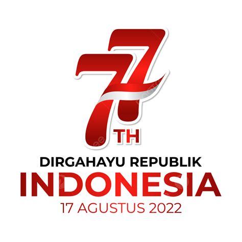 77e Modèle De Conception De Hari Kemerdekaan Indonésie 2022 Png Logo Hut Ri Ke 77 Gîte Jik 77