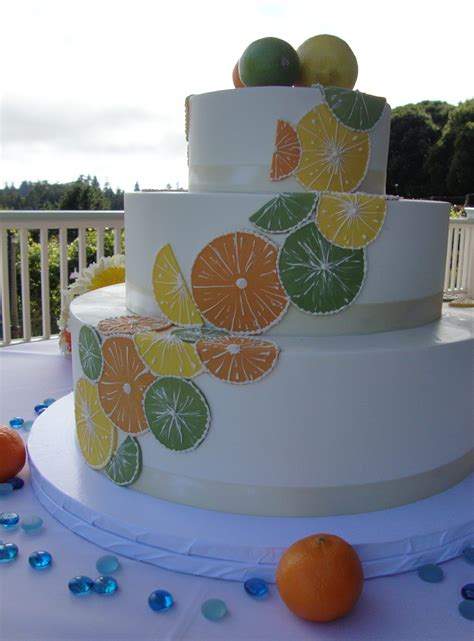 Citrus themed wedding cake | Themed wedding cakes, Themed cakes, Citrus themed party