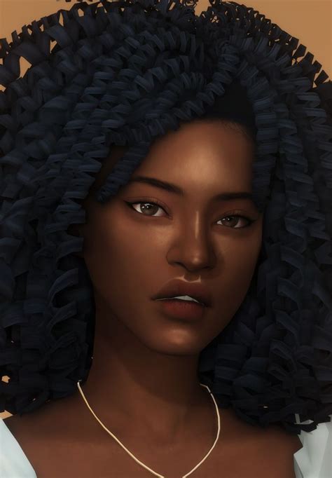 Jaliyah Hair Retexture Dogsill Sims Hair Sims 4 Afro Hair Afro