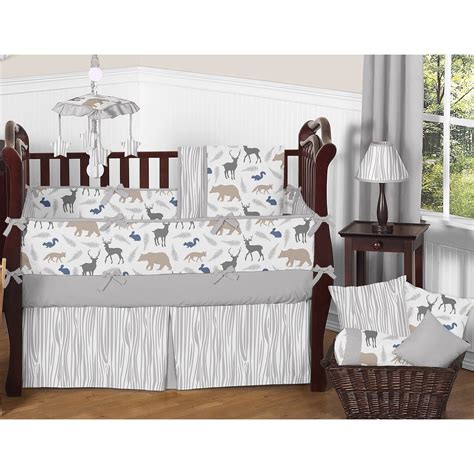Sweet Jojo Designs Woodland Animals 9 Piece Crib Bedding Set And Reviews