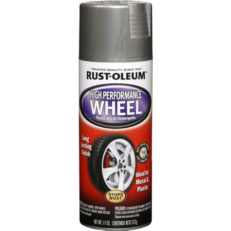 Rust Oleum Automotive 11 Oz High Performance Wheel Steel Silver