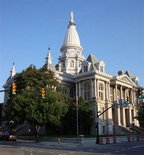 The Tippecanoe County Courthouse Located In Lafayette Indiana Is The