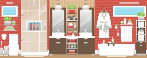 Dinding batu dan lantai kayu yang rapi, bikin kamar mandi ini terkesan alami namun tetap modern. Cermat Menata Kamar Mandi dengan Shower | Blog Ruparupa