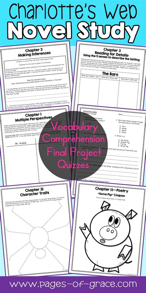 Comprehension by chapter, vocabulary challenges, creative reading response activities and projects, tests, and much more! Pin on Pages Of Grace Resources