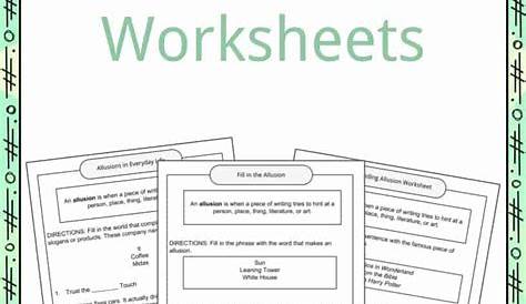 Allusion Examples, Definition and Worksheets | KidsKonnect