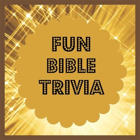 Bible Lessons For Kids Fun Bible Trivia Youth Ministry