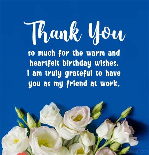 Thank You Messages For Colleagues Best Quotationswishes Greetings