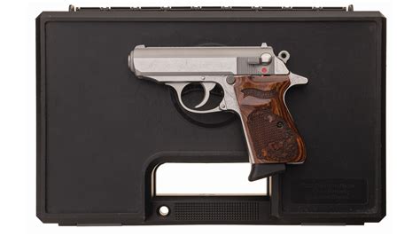 engraved walther ppk s semi automatic pistol with case rock island auction