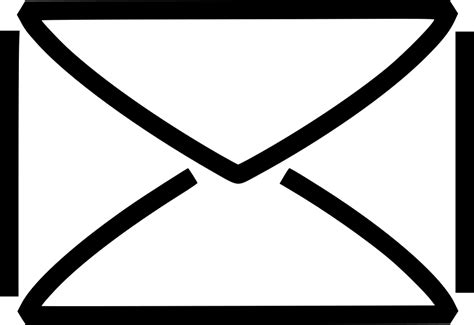 Mail Icon White Outline Png