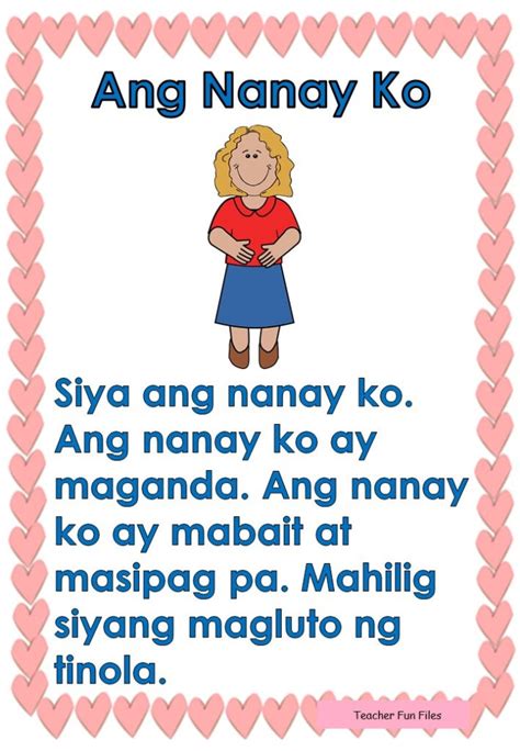 Teacher Fun Files Tagalog Reading Passages 14 Reading Comprehension