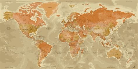 World Map Original Interior Design Original Map