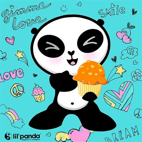 Lil Panda Cupcake Panda Cupcake Smile Panda Artwork Cute Panda