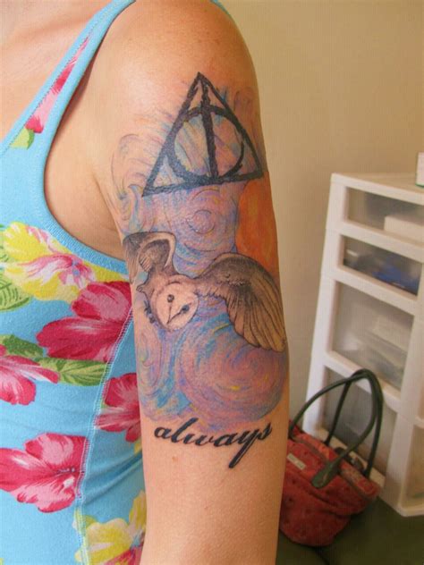 Womens Harry Potter Sleeve Tattoo