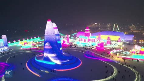 Chinas Largest Snow Ice Theme Park Opens Youtube