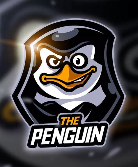 Penguin Mascot Esport Logo Template AI EPS Logo Psd Bear Logo