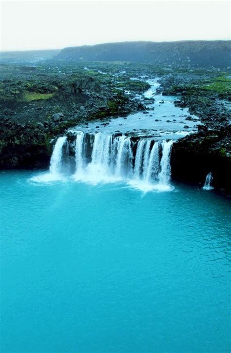 Turquoise Waterfall Iceland Photo Via Firas Waterfall Places To