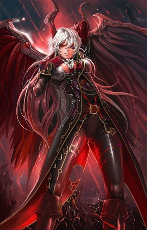 the queen of dragons fantasy demon fantasy female warrior fantasy character design
