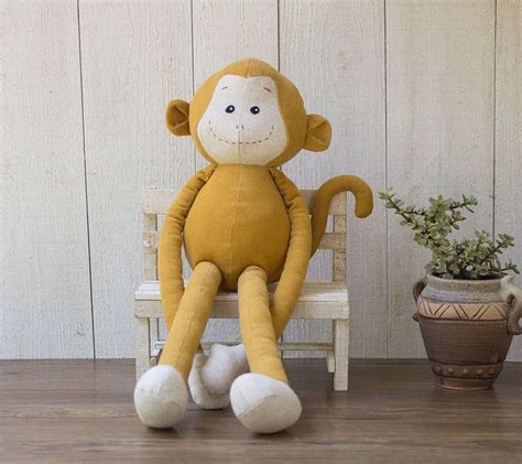 Hugging Monkey Pdf Sewing Patterns And Tutorials Stuffed Etsy Coser