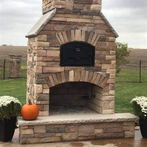 Outdoor Fireplace And Pizza Oven Round Grove Kiva Combo
