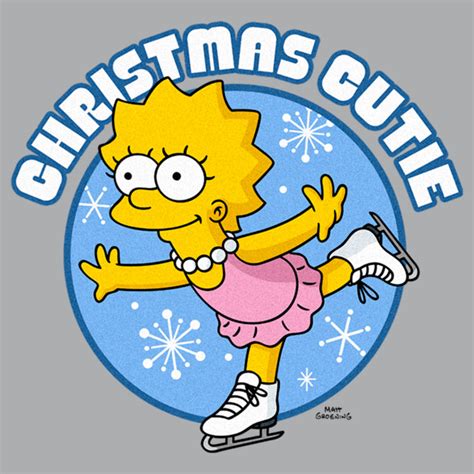 Mens The Simpsons Christmas Cutie Lisa Sweatshirt Fifth Sun