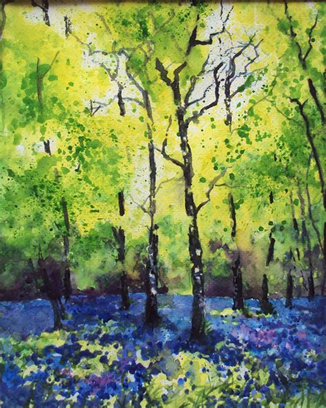Bluebell Woods Spring Bluebells Landscape Paintings Landscape