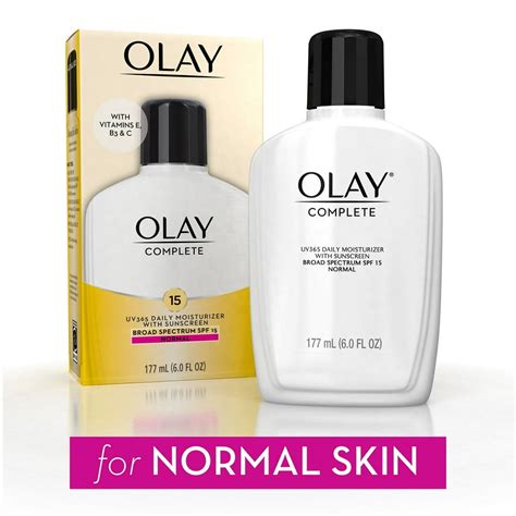 olay face moisturizer complete lotion all day moisturizer with spf 15 for normal skin 6 0 ounce