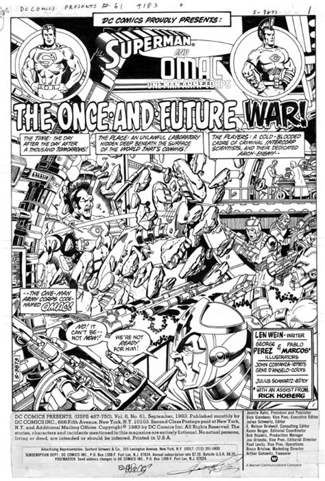 Dc Comics Presents 61 Pg 01 Splash Superman And Omac In Joe Murray