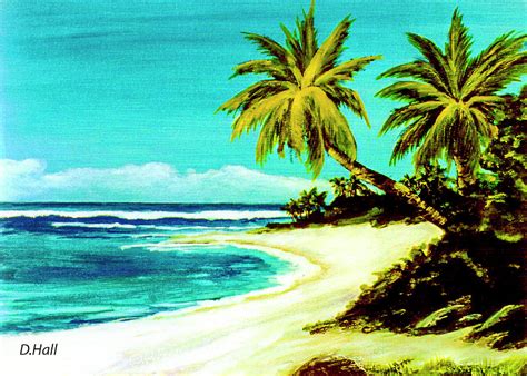 Sunset Beach Hawaiian 113 Painting By Donald K Hall