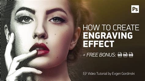 Realistic Engraving Effect Free Action And Psd Photoshop Tutorial