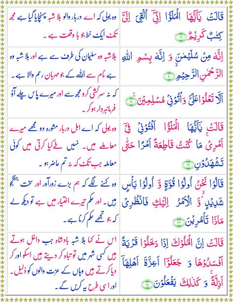 Surah An Namal Urdu Quran O Sunnat