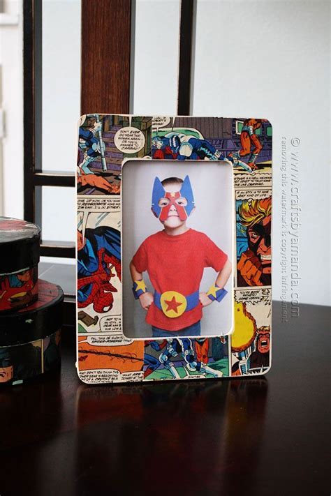 How To Make A Comic Book Decoupage Frame By Amanda Formaro Crafts By