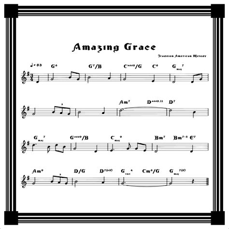 Amazing Grace Sheet Music Free Printable