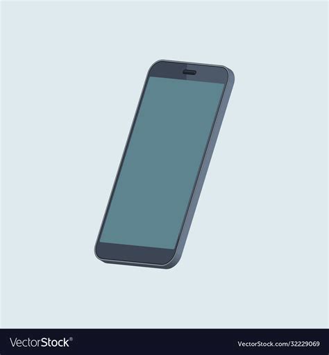 Smartphone Icon In 3d Style Royalty Free Vector Image