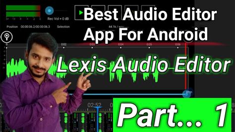 Save the files in the desired audio format. {Hindi} Best Audio Editor App For Android ll Lexis editor .ll. best audio editing app - YouTube