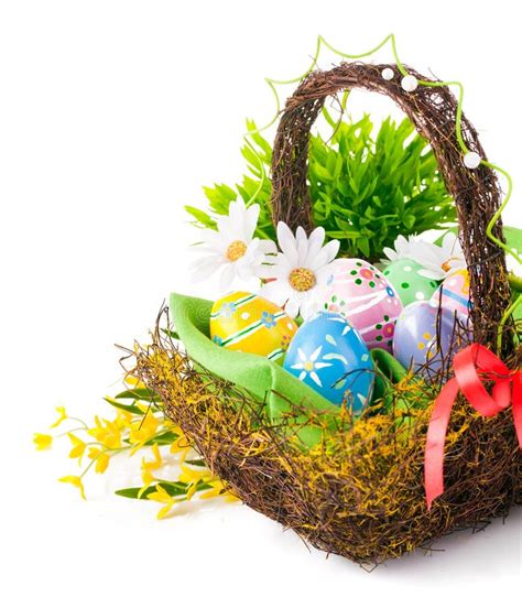 Easter Basket Stock Photo Image Of Season Basket Decoration 4240504
