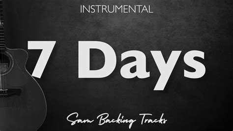 7 Days Craig David Acoustic Instrumental Youtube