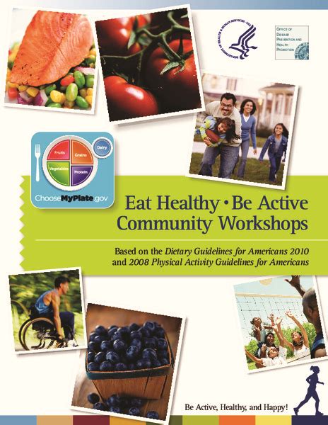 Eat Healthy Be Active Community Workshops Activity For 6th 12th