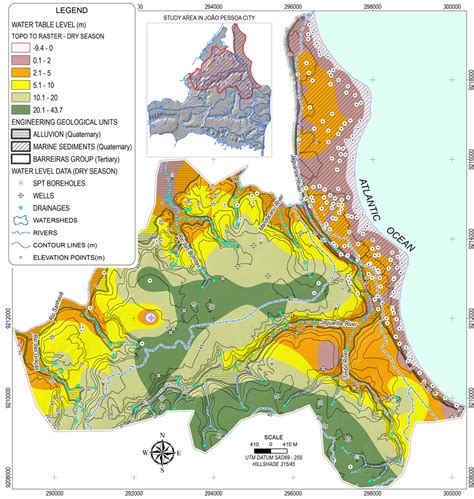 Mapping Of The Water Table Levels Of Unconfined Aquifers Using Two