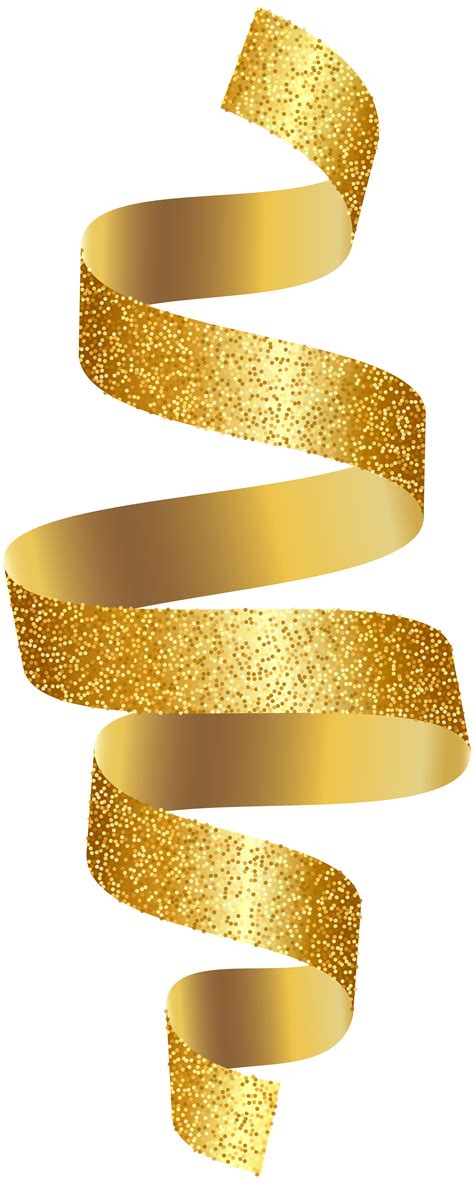 Gold Ribbon Transparent Png Clip Art Image Clip Art L