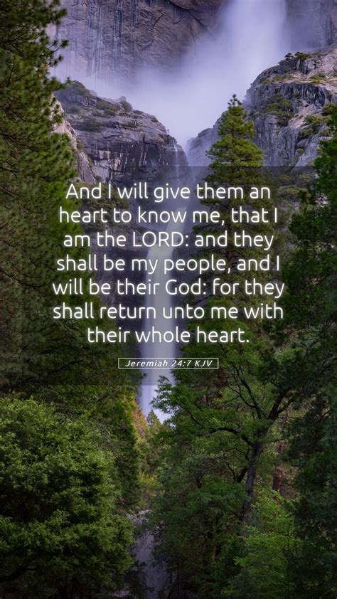 Jeremiah 247 Kjv Mobile Phone Wallpaper And I Will Give Them An