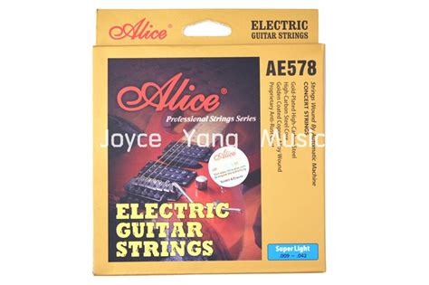 Top Alice Ae578 Sl Electric Guitar Strings Gold Plated High Carbon