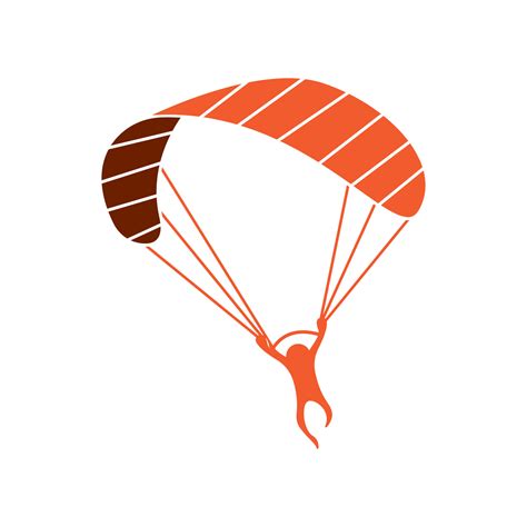 Paracaídas Logotipo Icono Diseño Y Símbolo Paracaidismo Vector 17127784