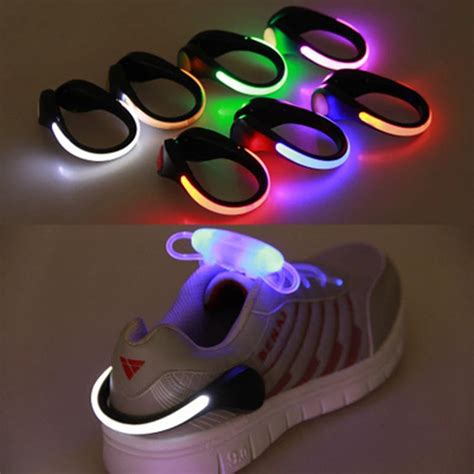 Led Luminous Shoe Clip Luminous Night Running Shoe Safety Clips Outdoor