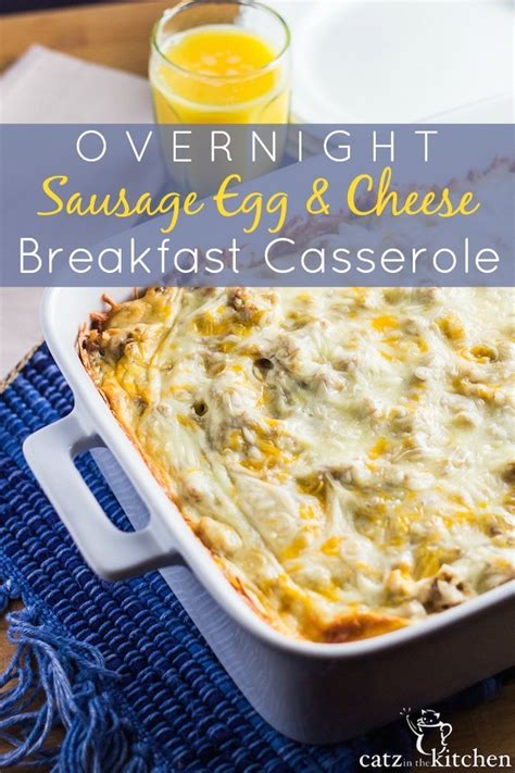 Overnight Sausage Egg And Cheese Breakfast Casserole