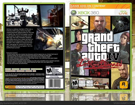 Grand Theft Auto Iv The Lost And Damned Xbox 360 Box Art Cover By