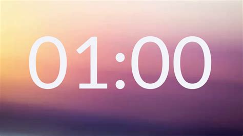 1 Minute Timer 60 Second Countdown Youtube