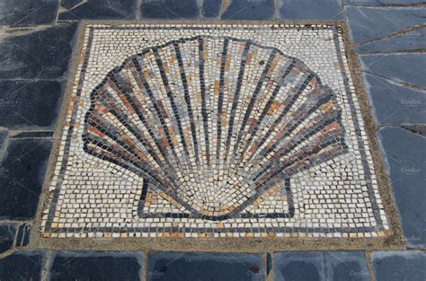 Scallop Shell Mosaic ~ Architecture Photos ~ Creative Market