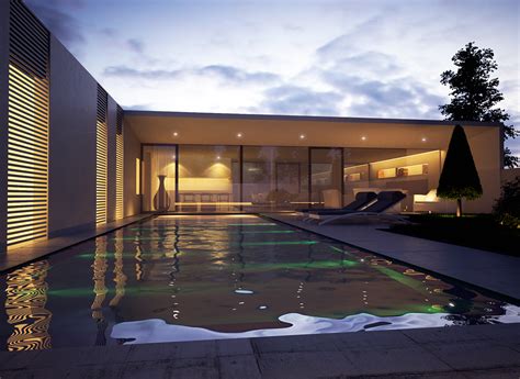 House Jesolo Lido Pool Villa On Behance